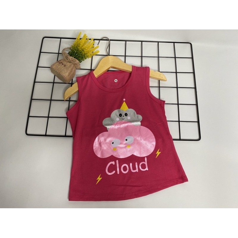 Singlet anak perempuan (CLOUD)1-9tahun