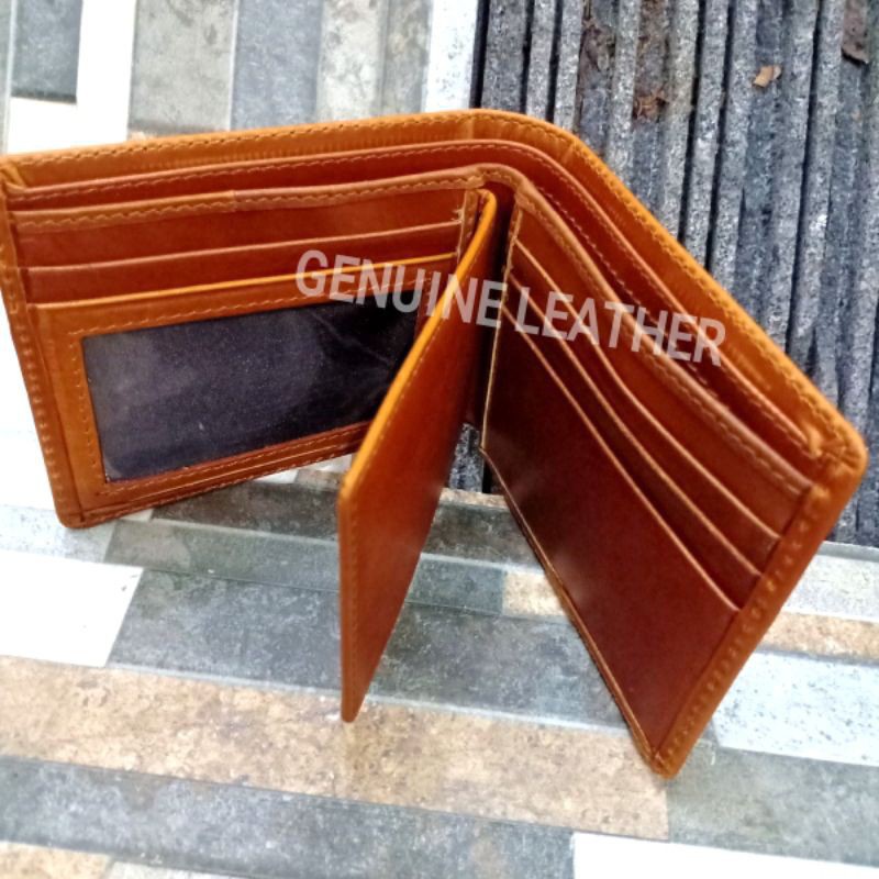 DOMPET KULIT PRIA ASLI KULIT SAPI ASLI KULIT OREMIUM KULIT ORYGINAL TAN