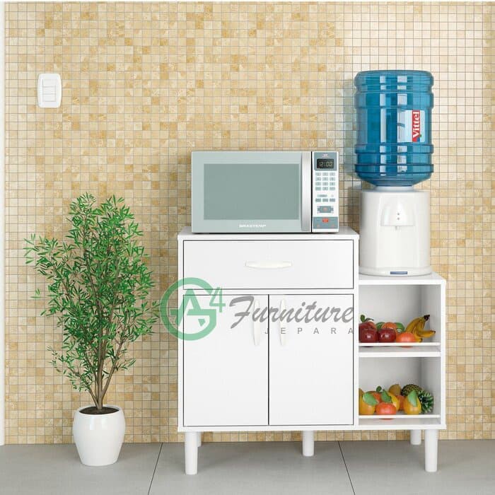 Lemari Dapur Minimalis Gerania Kayu Mahoni