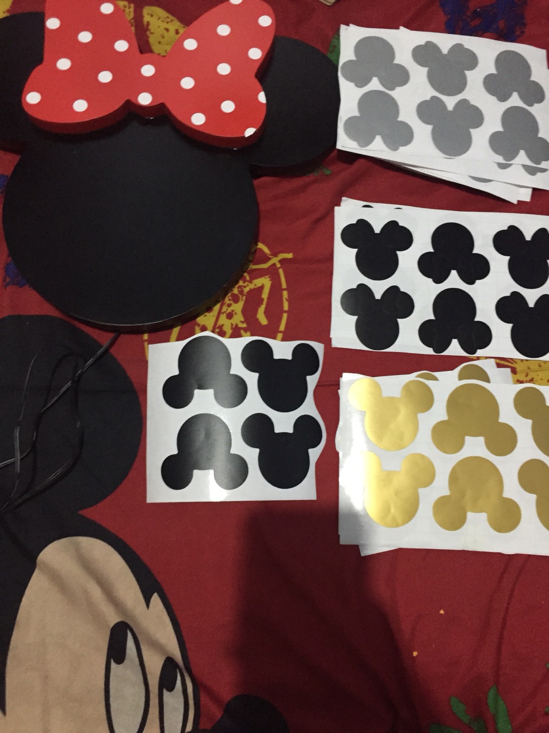 Lampu Minnie Mouse, Hello Kitty Dan Strawbery