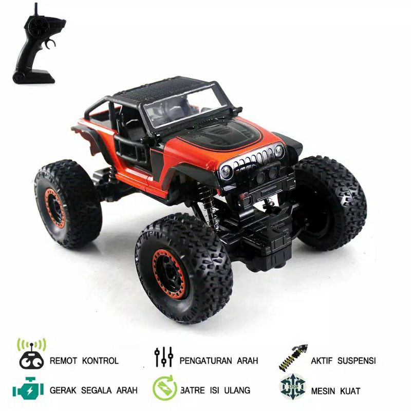 Mainan Mobil  Remote Control  Offroad Murah  Rc  Jeep Rock 