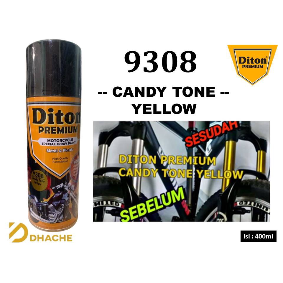 Cat Pilox Diton Premium Candy Tone Yellow 9308 400cc kendi cendi kuning