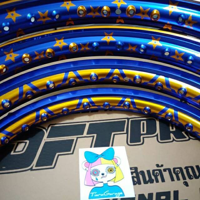 Velg Velg DFT V-Line Thailand Ring 17 140/140x17 1Set Depan Belakang