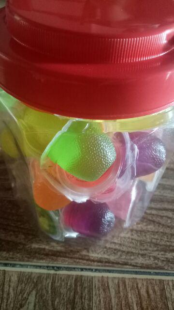 Toples/jar Plastik Gagang/ Hexagonal/segi Delapan 1 Liter