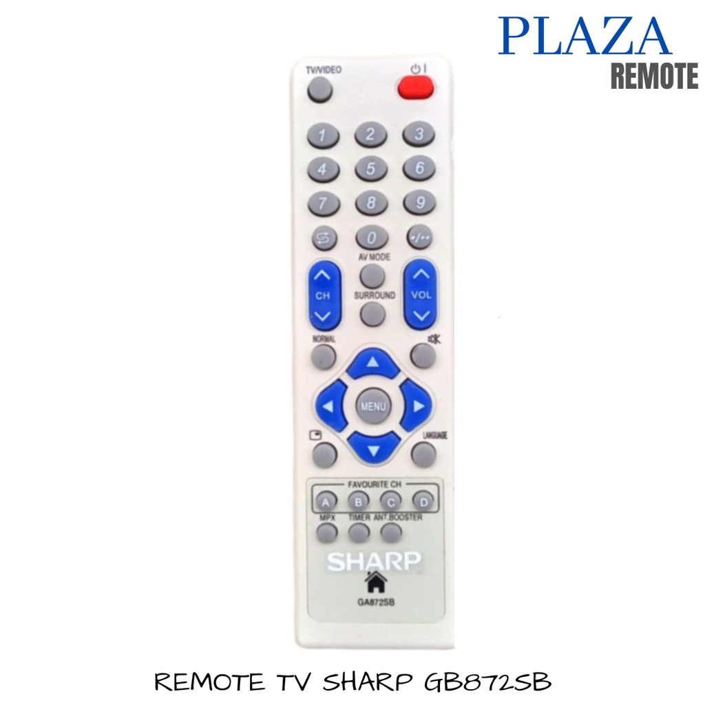 Remote SHARP TV 872SB CRT