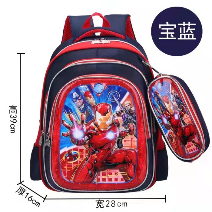 

[GRATIS ONGKIR] tas ransel sekolah anak SD import iron man set tempat pensil jagoan TERJAMIN