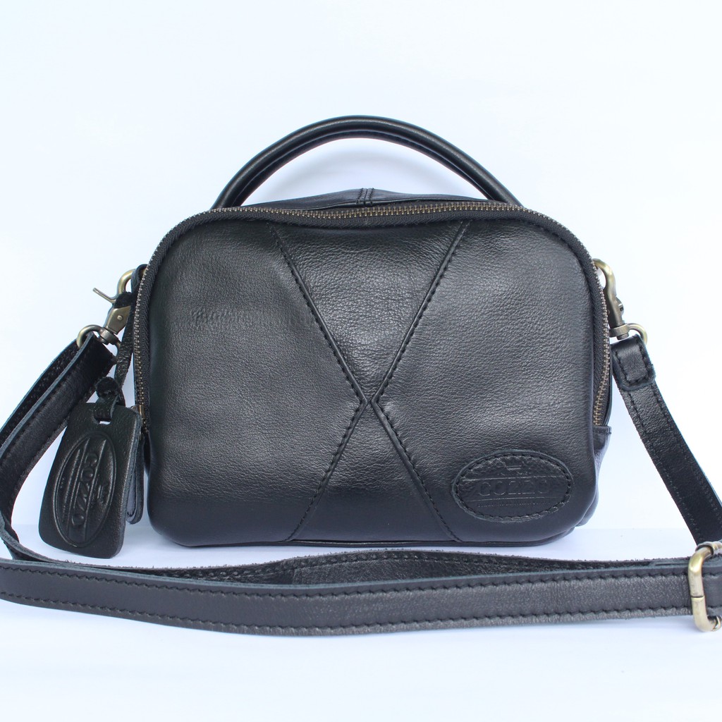 TAS SELEMPANG KULIT ASLI WANITA JOENA / FREE GRAVIR NAMA