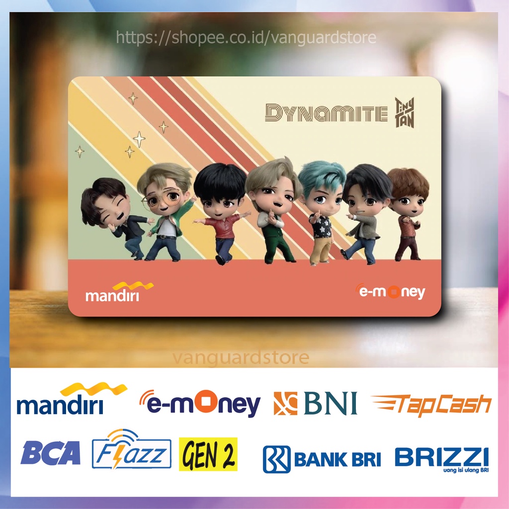 KARTU E MONEY E TOLL KOREA BTS KPOP TINY TAN EMONEY MANDIRI FLAZZ BCA BNI TAPCASH BRIZZI BRI - 1 SISI