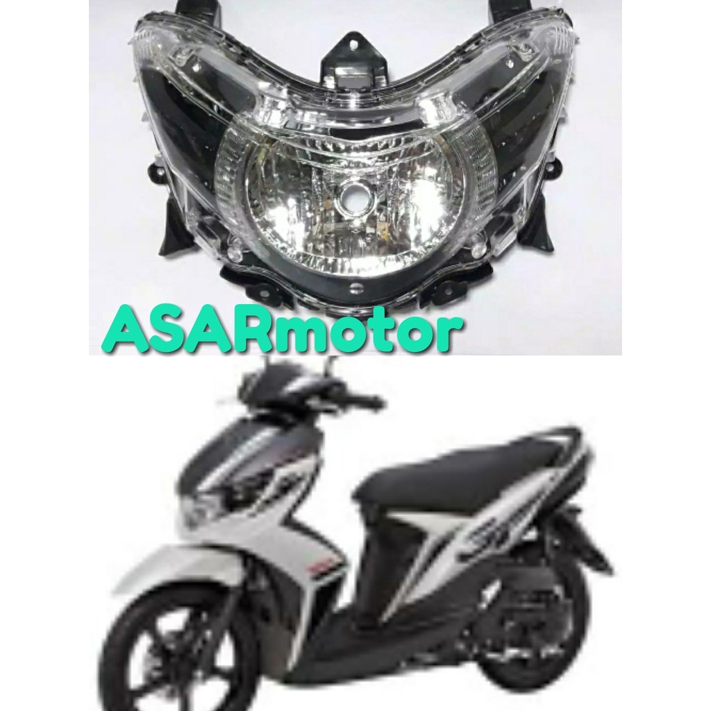 HEADLAMP REFLEKTOR LAMPU DEPAN MIO SOUL GT TAHUN 2012.