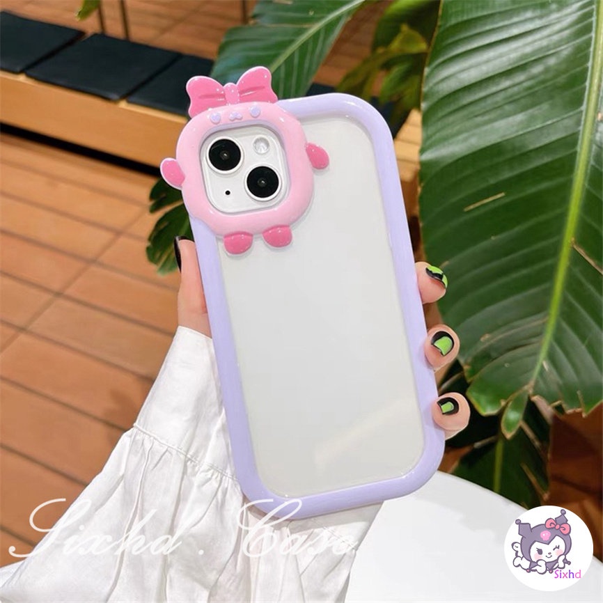 3D Monster Clear Silicone Phone Casing Compatible For iPhone 14 13 12 11 Pro Max SE2020 X Xr Xs Max 8 7 6 6s Plus Candy Luxury Transparent Camera Protector Soft TPU Phone Cover