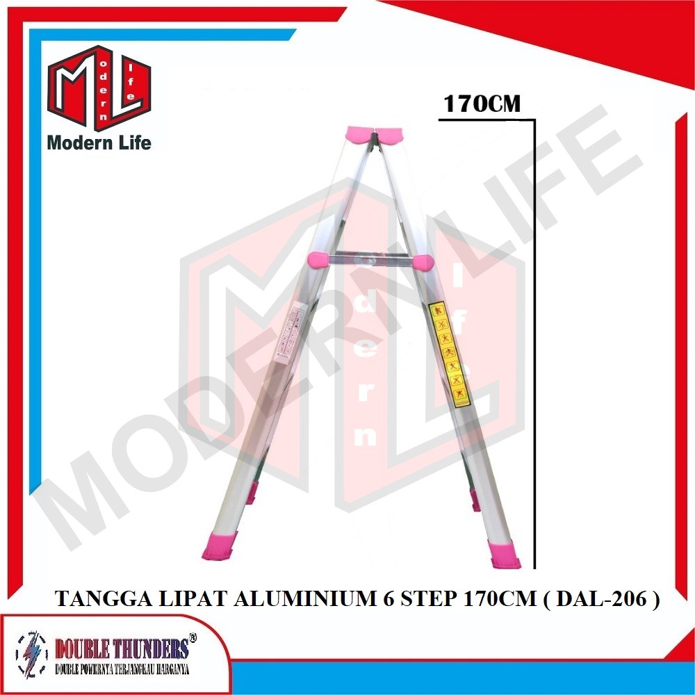 Tangga Lipat Aluminium 170cm 6 Step DT DAL206