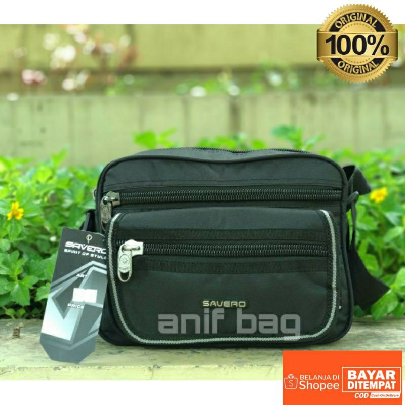 Tas slempang pria dan wanita model tidur/Tas savero original