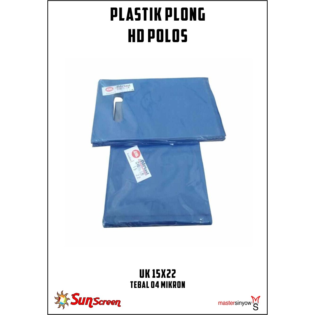 Plastik Packing Olshop Plong HD ukuran 15x22 Polos bisa COD