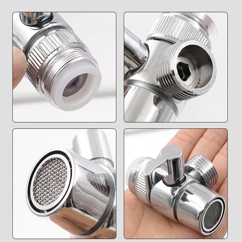 [Bathroom Sink Faucet Splitter Diverter Valve] [Water Tap Connector] [Faucet Switch Adapter]