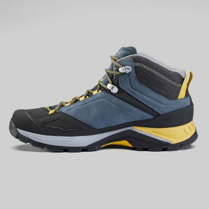 Quechua Sepatu Gunung MH500 Mid Wtp Biru Kuning Decathlon - 8572374