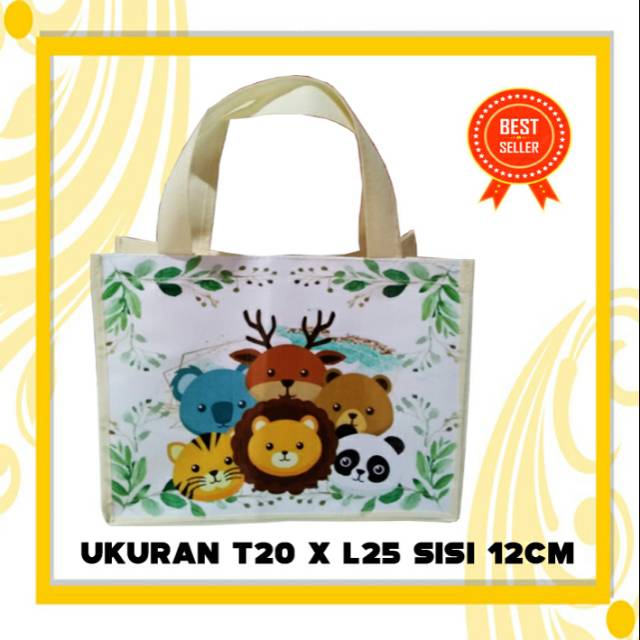 

Tas souvenir ulang tahun animal goodie bag ultah animal