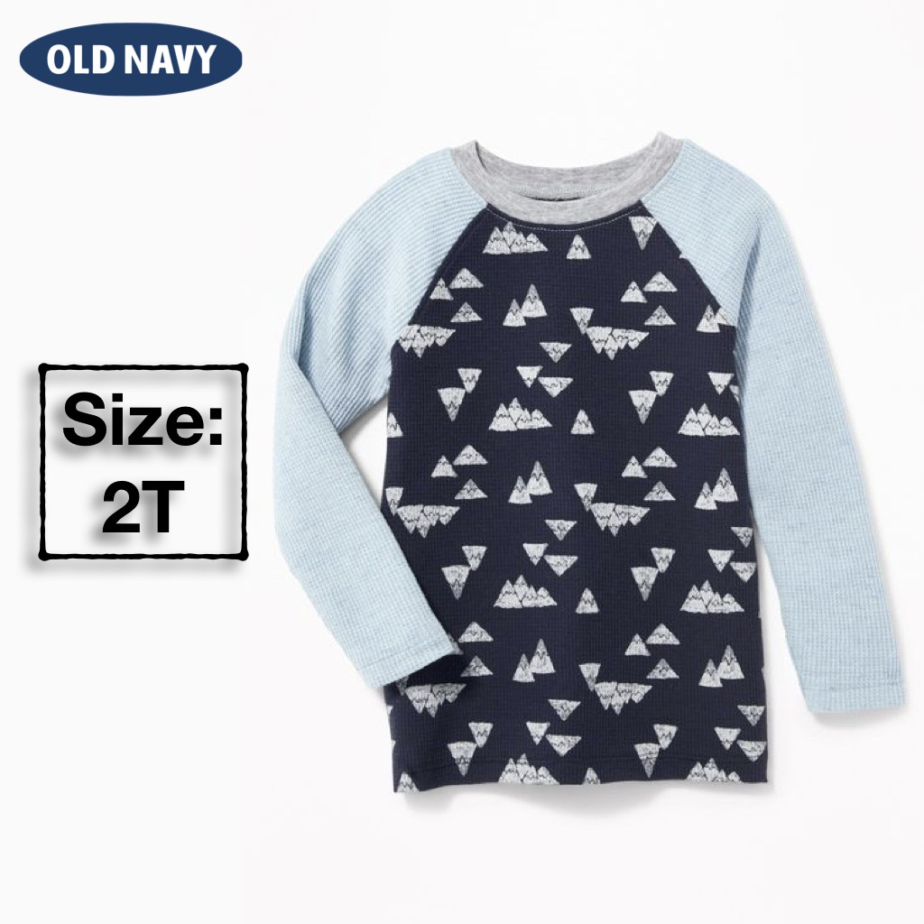  Kaos  Old Navy Anak Laki Laki Lengan  Panjang  Mountain Blue 