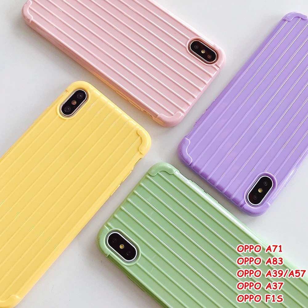 For Oppo A71 A83 A39 A57 F1s A37 Luggage Suitcase Travel Koper Candy Pastel Case Casing Shopee Indonesia