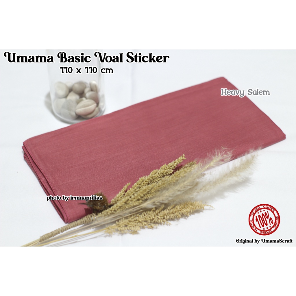 Hijab Basic Voal Umama Jilbab Segi Empat Polos Umama Kerudung Polos Segi Empat Part 2-HEAVY SALEM