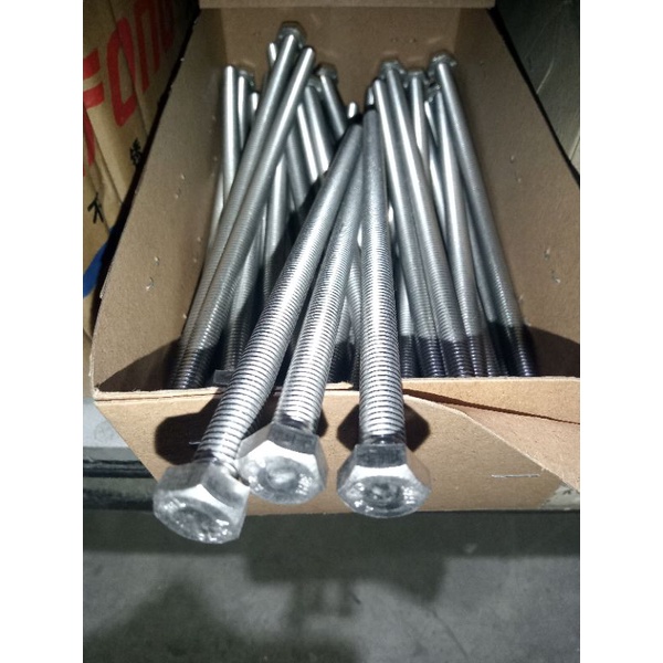 Baut hex M8 x 180 (18cm) full drat stainless 304 THE A2-70