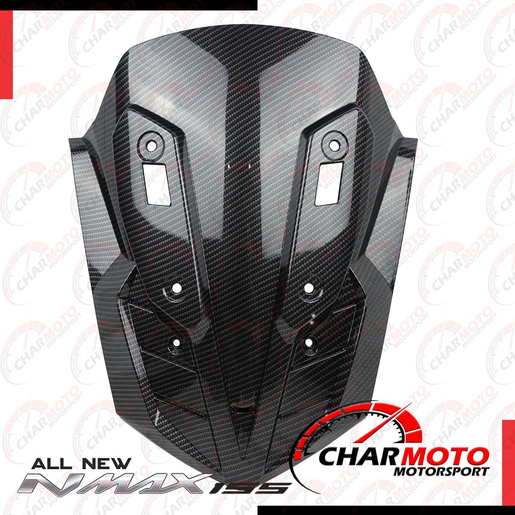 COVER TUTUP TAMENG BAGIAN DEPAN NMAX 2020 CARBON - CHARMOTO