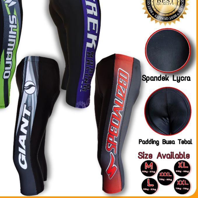➩ CELANA SEPEDA 3/4 GUNUNG MTB BALAP JUMBO PADDING STRETCH BUSA PRIA WANITA CELANA SEPEDA SABLON 7/8