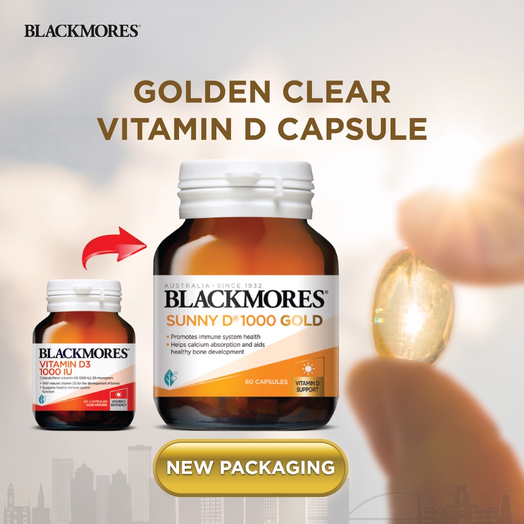 Blackmores Vitamin D3 1000IU, 60 Capsules