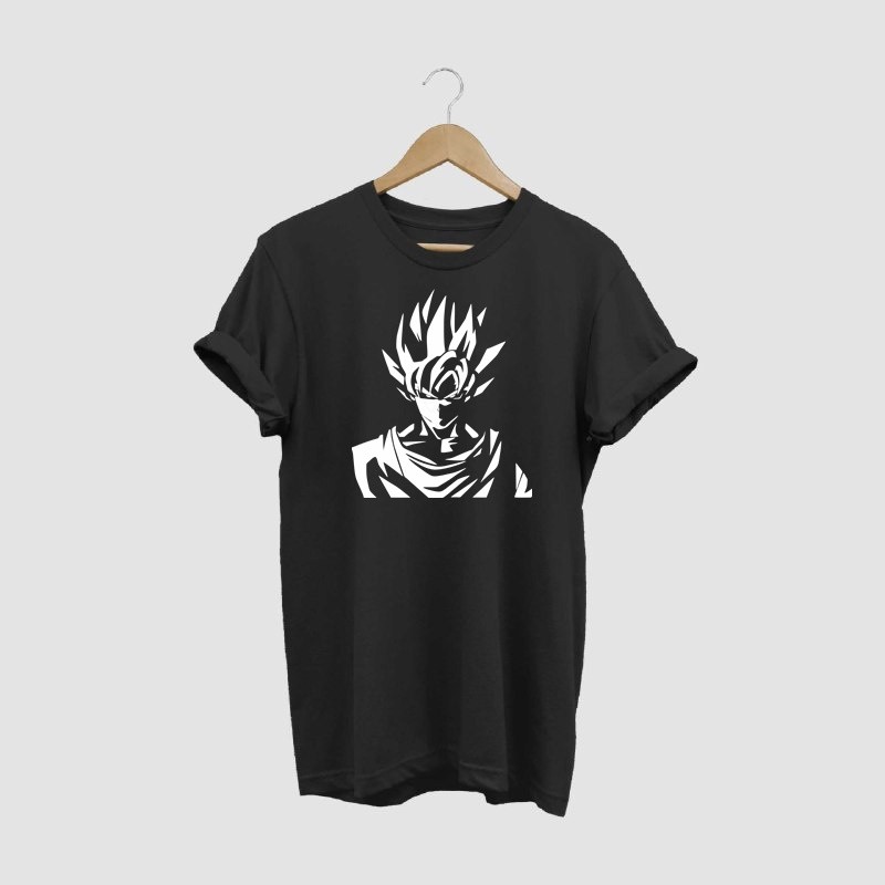 Kaos Anime Dragon Ball &quot;Goku In Moon&quot; Big Size M L XL XXL XXXL XXXXL XXXXXL