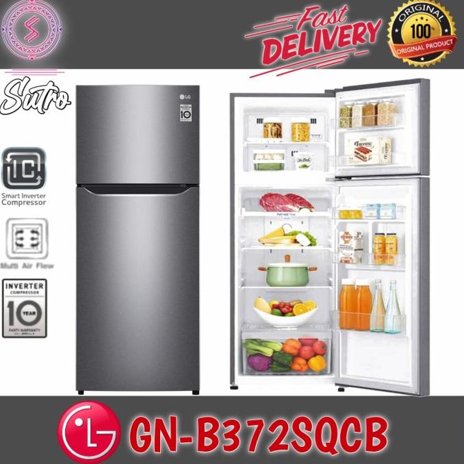 LG KULKAS 2 PINTU GNB372SQCB SMART INVERTER GN-B372SQCB / GNB372