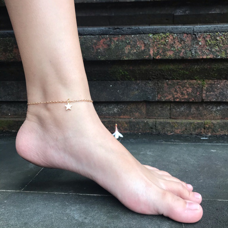 Star Anklet Gelang Kaki (gelang kaki simpel, gelang kaki tali)