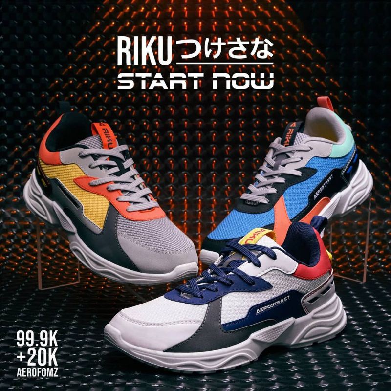 AEROSTREET RIKU - Sepatu Casual Pria - Wanita | 39-40 Original 100%