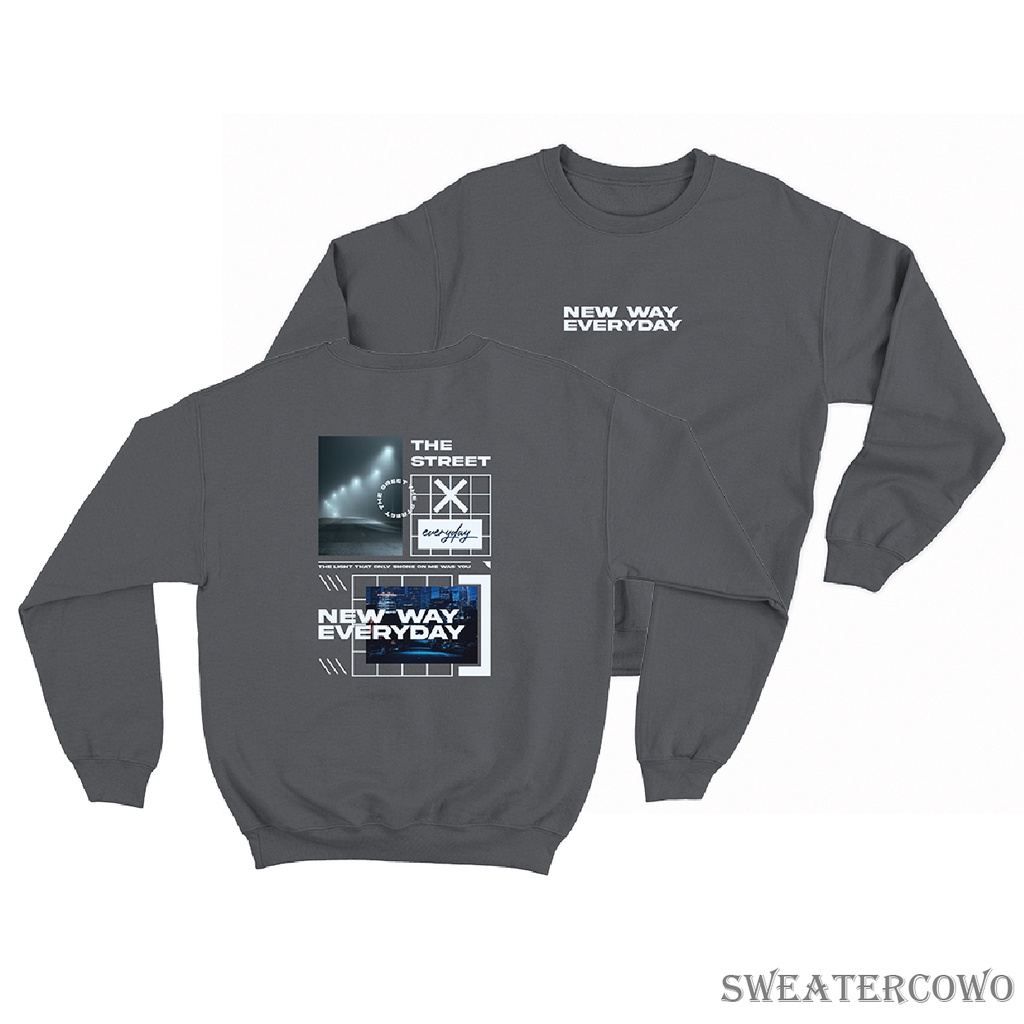 Sweaterpolos Basic Sweater NEW WEY ( Sablon ) Unisex Pria &amp; Wanita