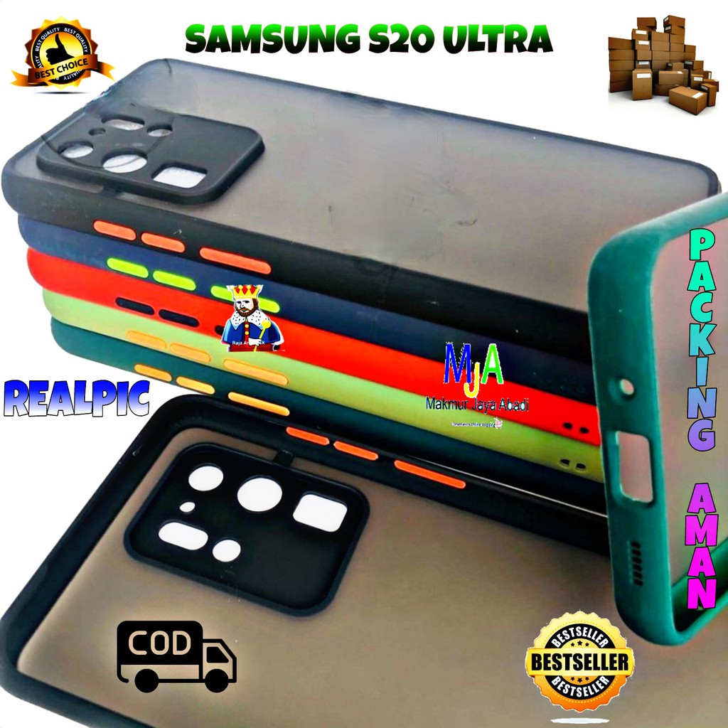 SOFTCASE SAMSUNG GALAXY S20 ULTRA - CASE MATTE FULL COLOUR MY CHOICE BUMPER CASE PELINDUNG KAMERA