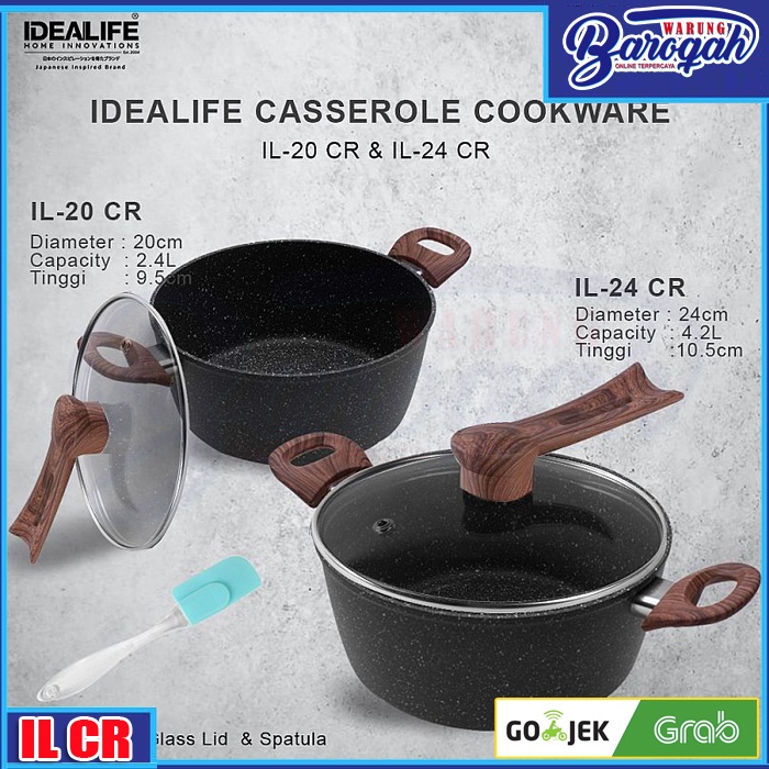 IDEALIFE - Casserole Cookware - Panci Casserole CR