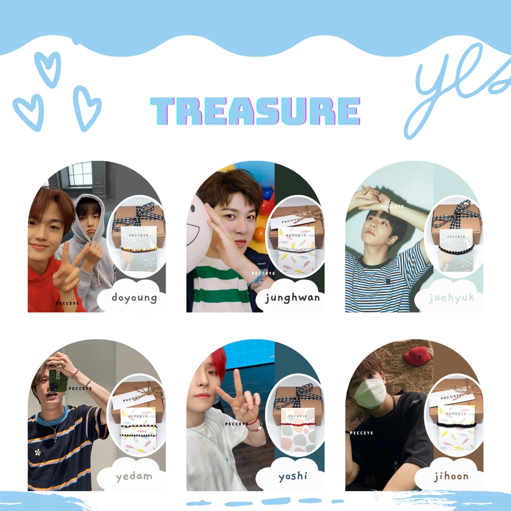TREASURE  BRACELET 3 | GELANG KPOP DOYOUNG JUNGHWAN JAEHYUK YEDAM YOSHI JIHOON MASHIHO TREASURE