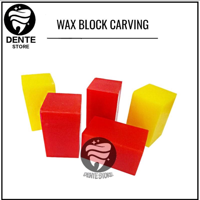 DENTAL CARVING WAX BLOCK / LILIN UNTUK UKUR GIGI