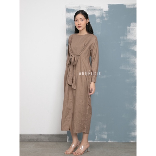 Arqelclo 예지 Yae-Ji Dress Arqelclo - Maxi Dress with Rope - READY STOCK