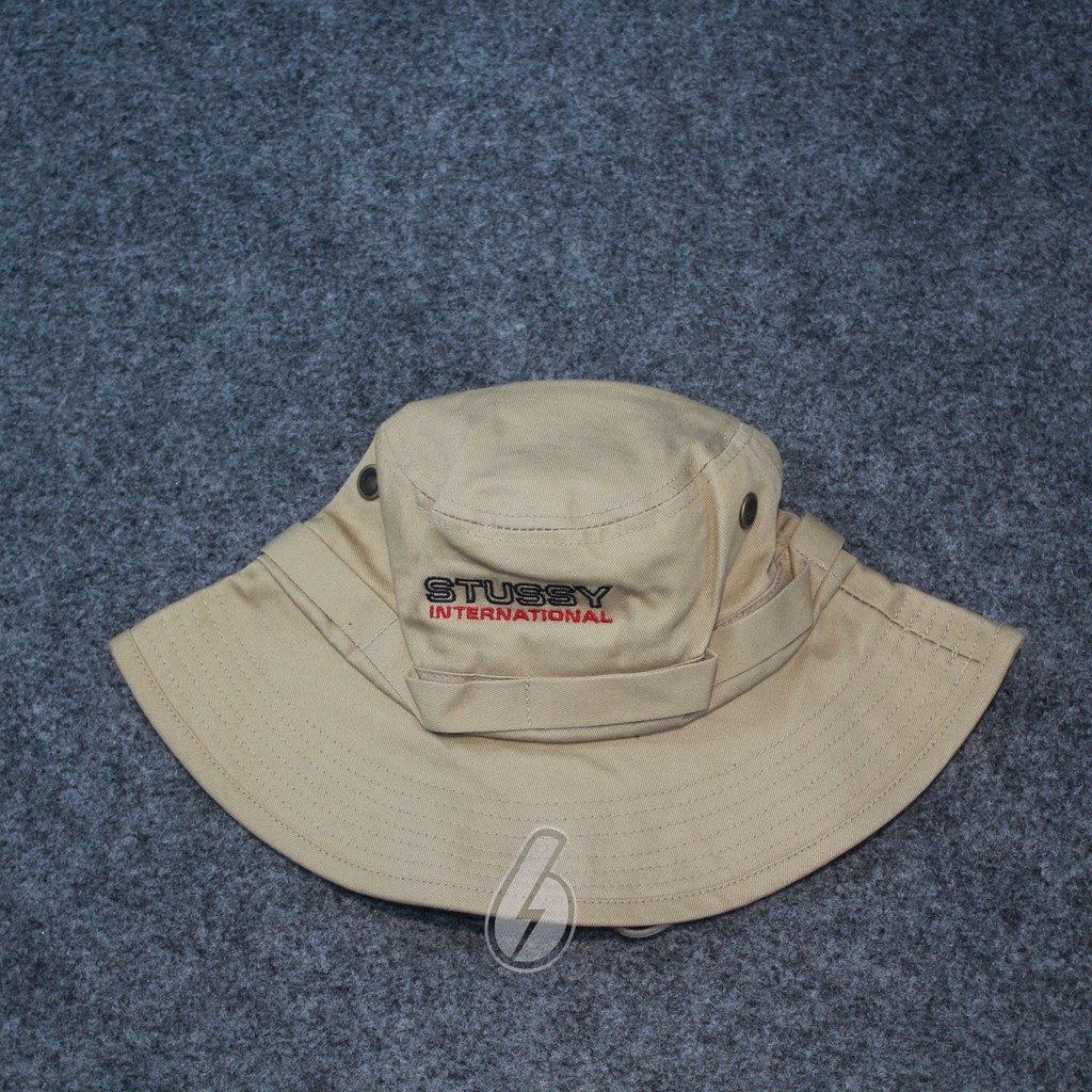 stussy bucket hat topi stussy original Topi Mancing
