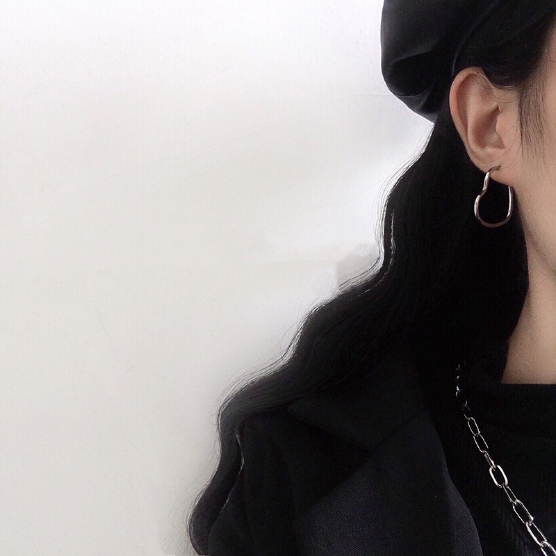Hip Hop Anting Rantai Desain Beruang Gaya Untuk Wanita Aksesoris Fashion