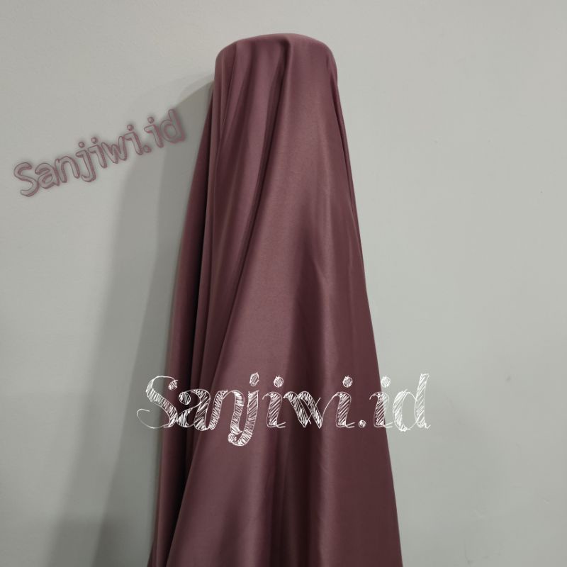 Kain SATIN VELVET PREMIUM / Kain Satin Bridesmaid High Quality-Rose brown