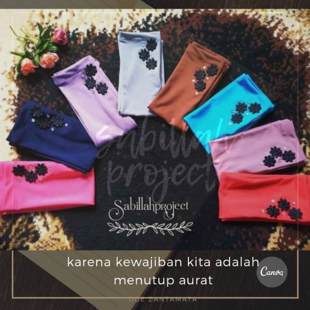 Handsock jempol aira / handsock black flower