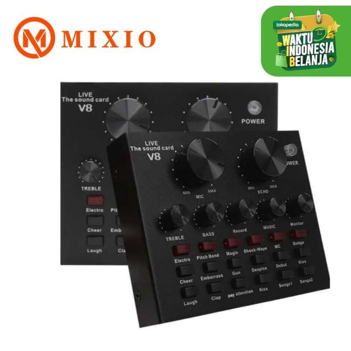 MIXIO Sound card V8 Mixer SoundCard V8 MIXER Audio USB External