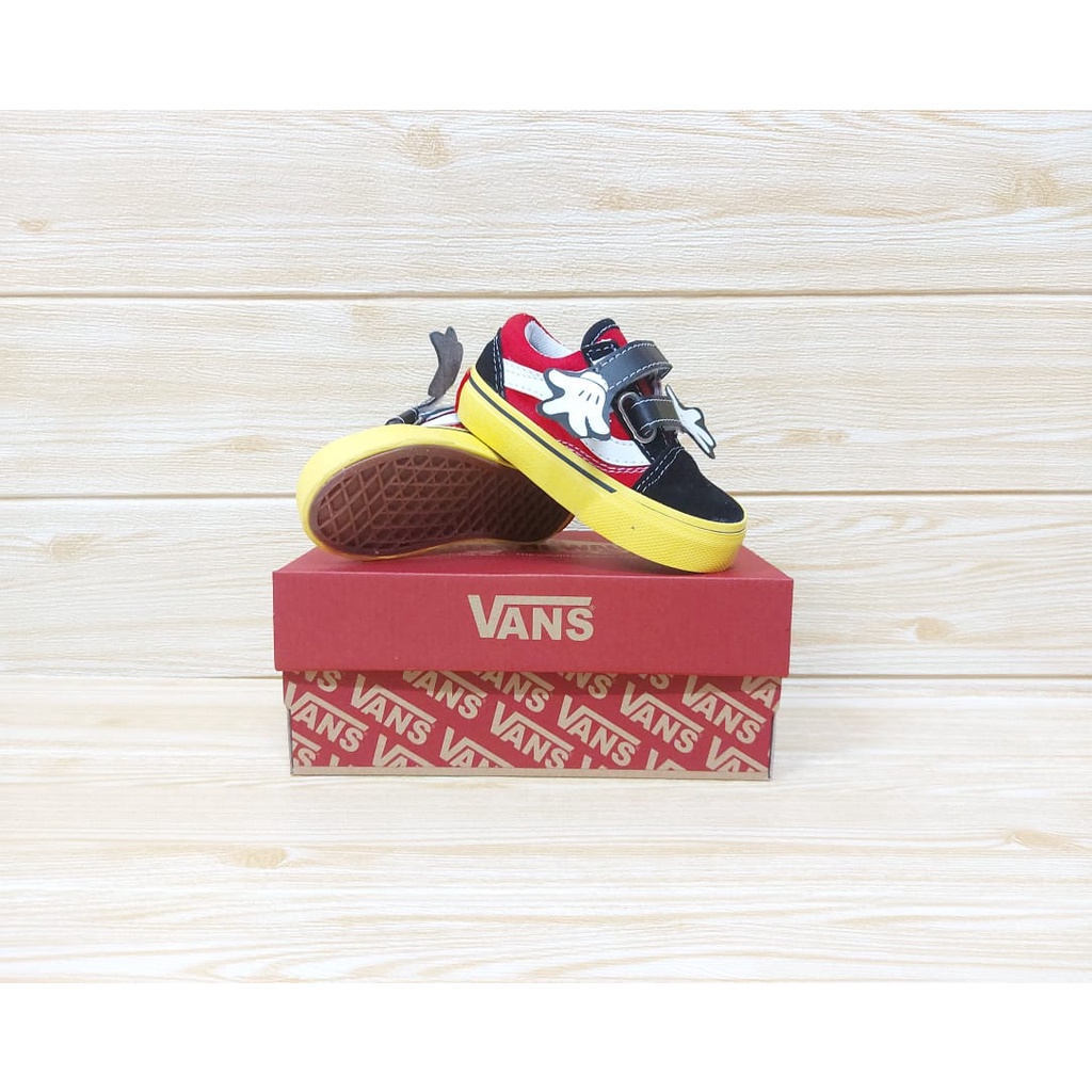 SEPATU SNEAKERS ANAK LAKI LAKI | SEPATU SNEAKERS ANAK PEREMPUAN | SEPATU ANAK LAKI | SEPATU ANAK PEREMPUAN | SEPATU V44NS OLD SKOOL MICKEY RAFATAR USIA 1 2 3 4 5 6 7 SIZE 21-35