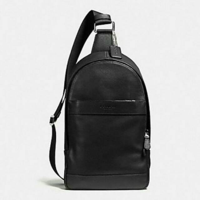 Tas Pria Coach Man Polgan Campus Black Original