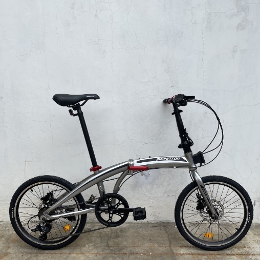 Sepeda Lipat Discbrake Alloy Senator Folding Bike