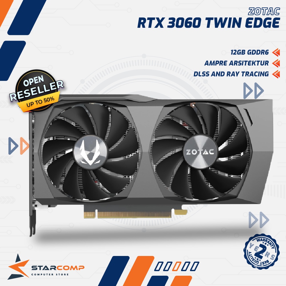 Jual ZOTAC VGA GAMING GeForce RTX 3060 Twin Edge 12GB GDDR6 RTX3060 ...