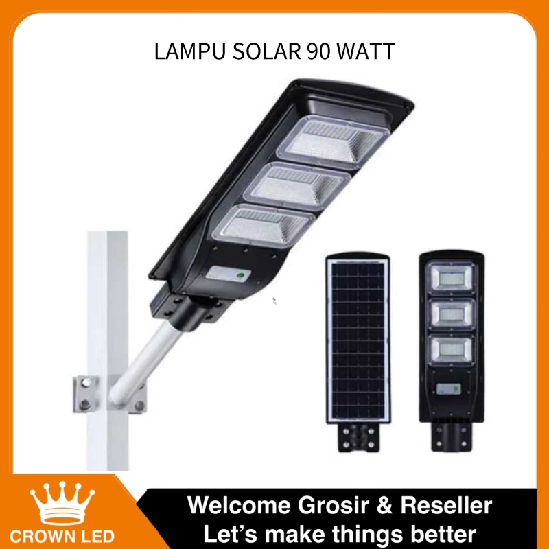 Lampu Jalan PJU LED SOLAR CELL 90W Panel Surya SOROT 90 WATT