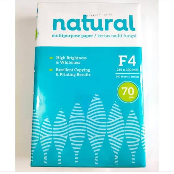 

KERTAS HVS F4 70GSM NATURAL