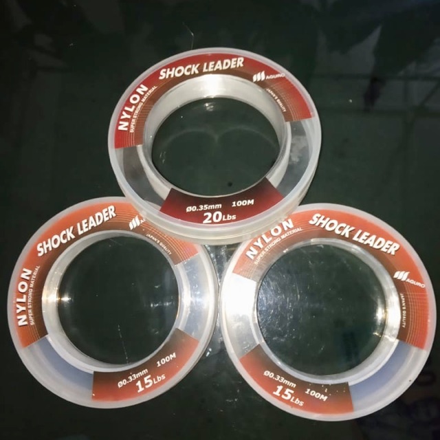 Senar Pancing Maguro Nylon Shock Leader Panjang 100M Tersedia 15lbs dan 20lbs