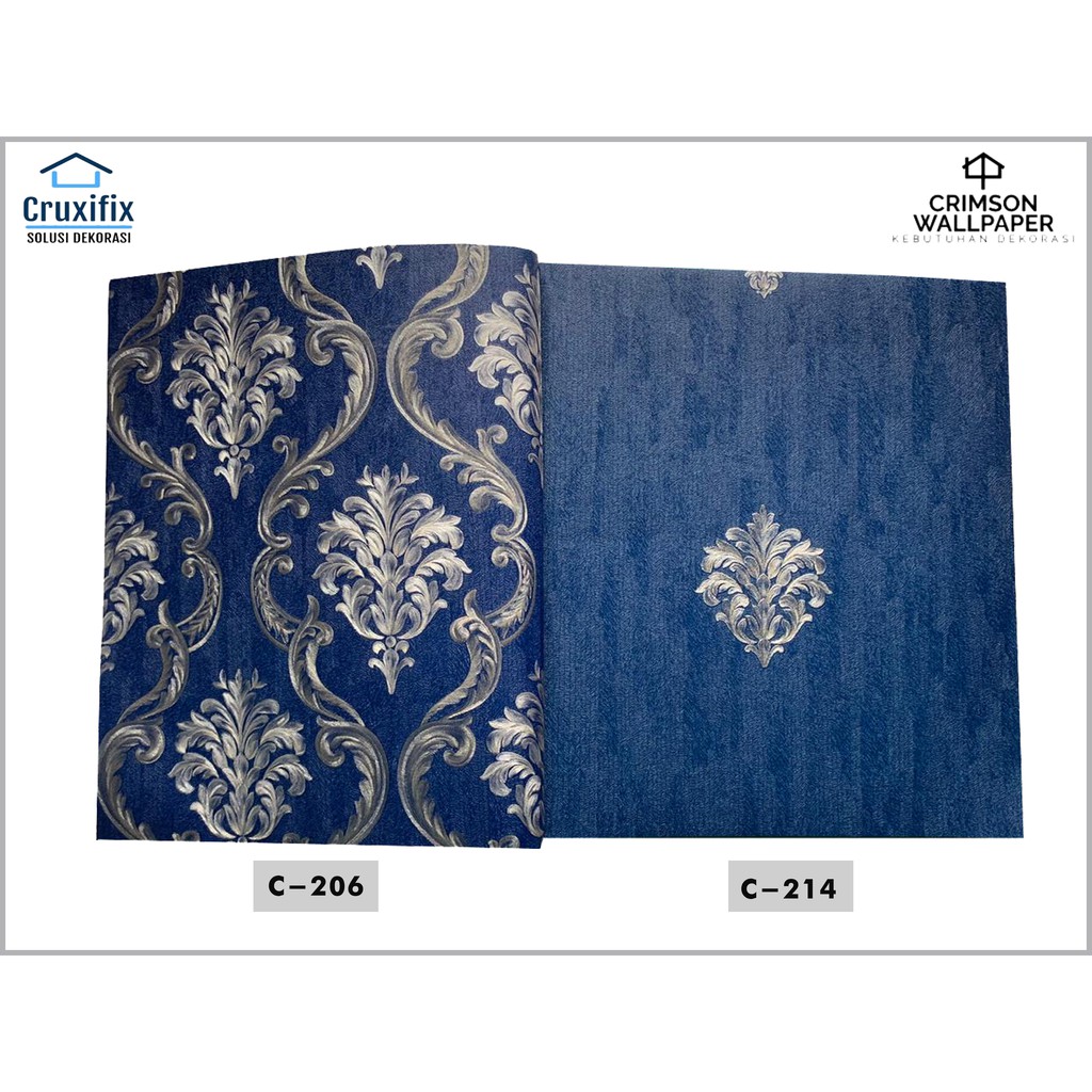 WALLPAPER DINDING KEMBANG VINYL PREMIUM BERSERAT TEBAL